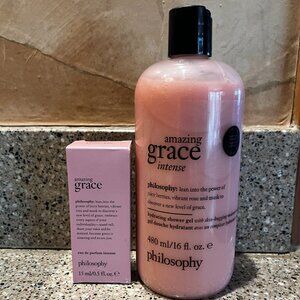 Philosophy Amazing Grace Intense Purse Perfume and Bath Shower Gelee!! NEW